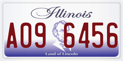 IL license plate A096456