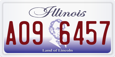 IL license plate A096457