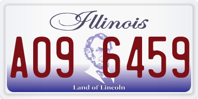 IL license plate A096459