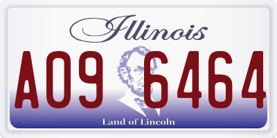 IL license plate A096464
