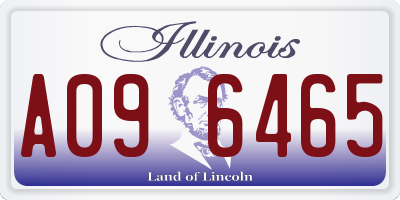 IL license plate A096465