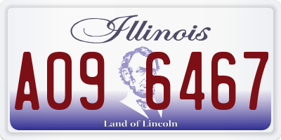 IL license plate A096467