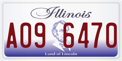 IL license plate A096470