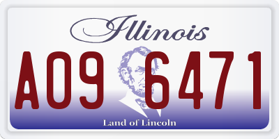 IL license plate A096471