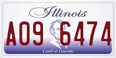IL license plate A096474