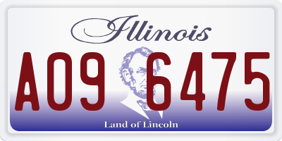 IL license plate A096475