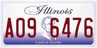 IL license plate A096476