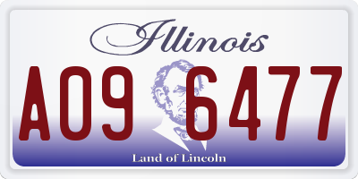 IL license plate A096477