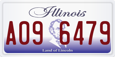 IL license plate A096479