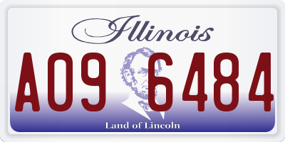IL license plate A096484
