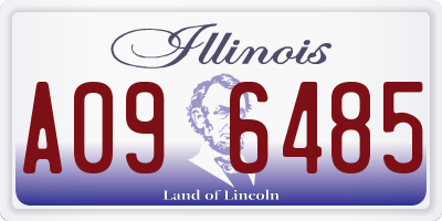 IL license plate A096485