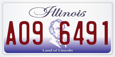 IL license plate A096491
