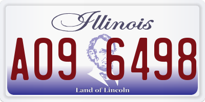 IL license plate A096498