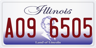 IL license plate A096505
