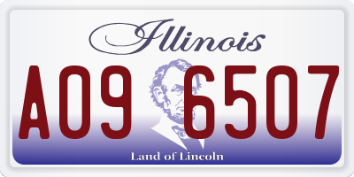 IL license plate A096507