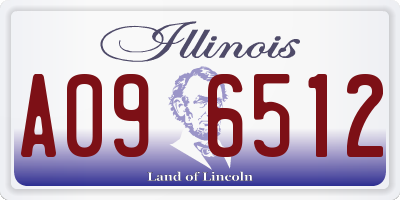 IL license plate A096512