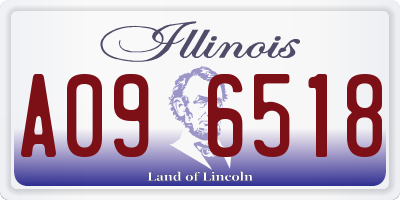 IL license plate A096518