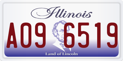 IL license plate A096519