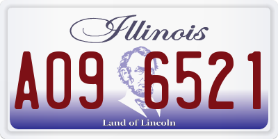 IL license plate A096521