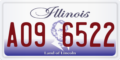 IL license plate A096522
