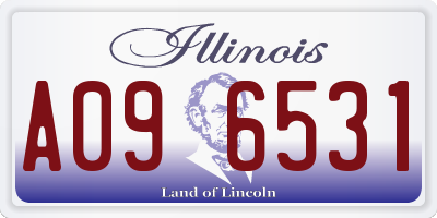 IL license plate A096531