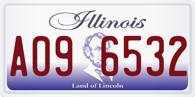 IL license plate A096532