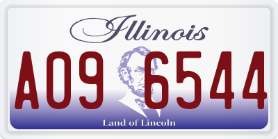 IL license plate A096544