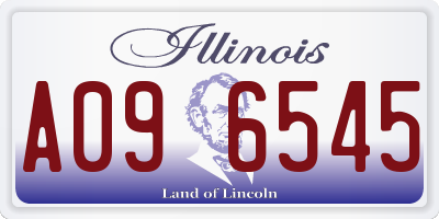 IL license plate A096545