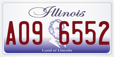 IL license plate A096552