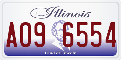 IL license plate A096554
