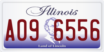 IL license plate A096556