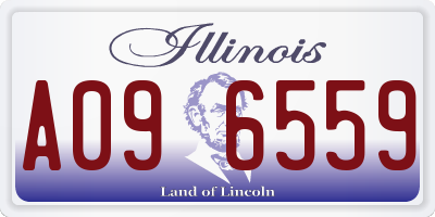 IL license plate A096559