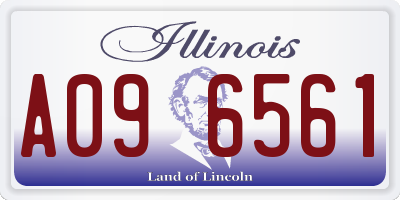 IL license plate A096561