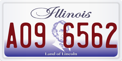 IL license plate A096562