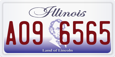 IL license plate A096565