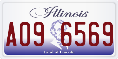 IL license plate A096569