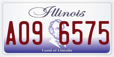 IL license plate A096575