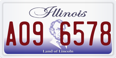 IL license plate A096578