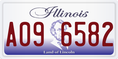 IL license plate A096582
