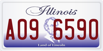 IL license plate A096590