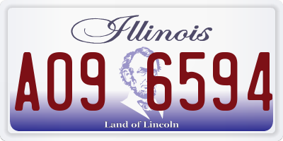IL license plate A096594
