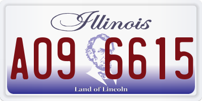 IL license plate A096615