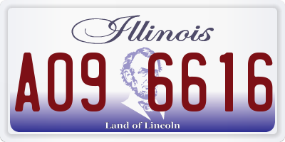 IL license plate A096616