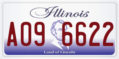 IL license plate A096622