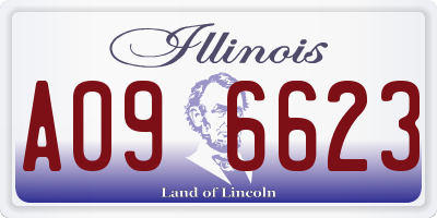 IL license plate A096623