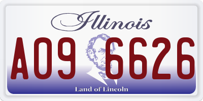 IL license plate A096626