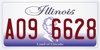 IL license plate A096628