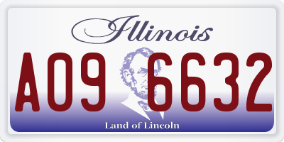 IL license plate A096632