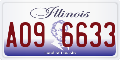 IL license plate A096633