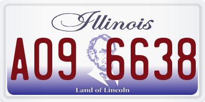 IL license plate A096638